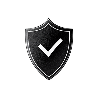 Black-and-white shield icon with a checkmark on a transparent background, representing a toxin-free candle free from formaldehyde, parabens, phthalates, mutagens, and carcinogens.