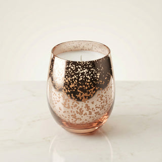 Legacy Collection Yesterday flagship luxury candle in rose-gold mercury glass vessel on ivory background